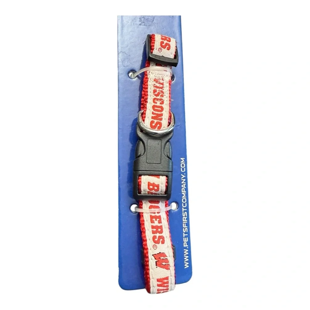 Pets First Wisconsin Badgers Collegiate Pet Collar Medium NWT